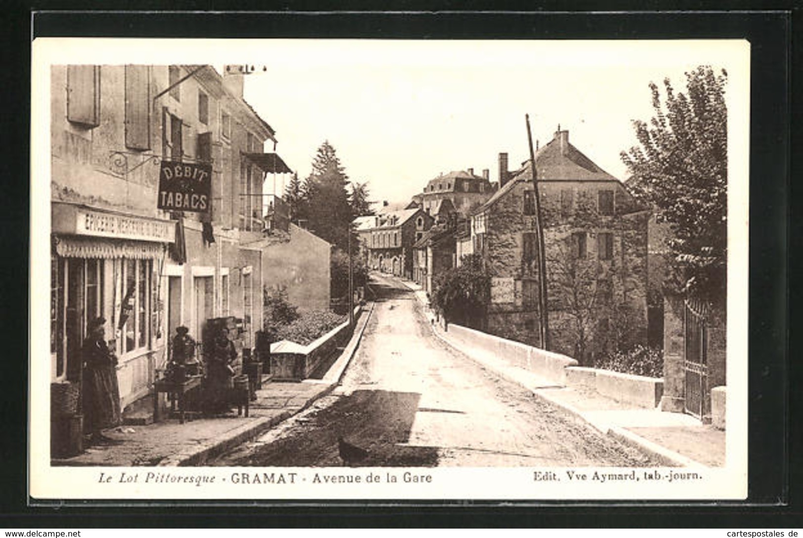 CPA Gramat, Avenue De La Gare - Gramat