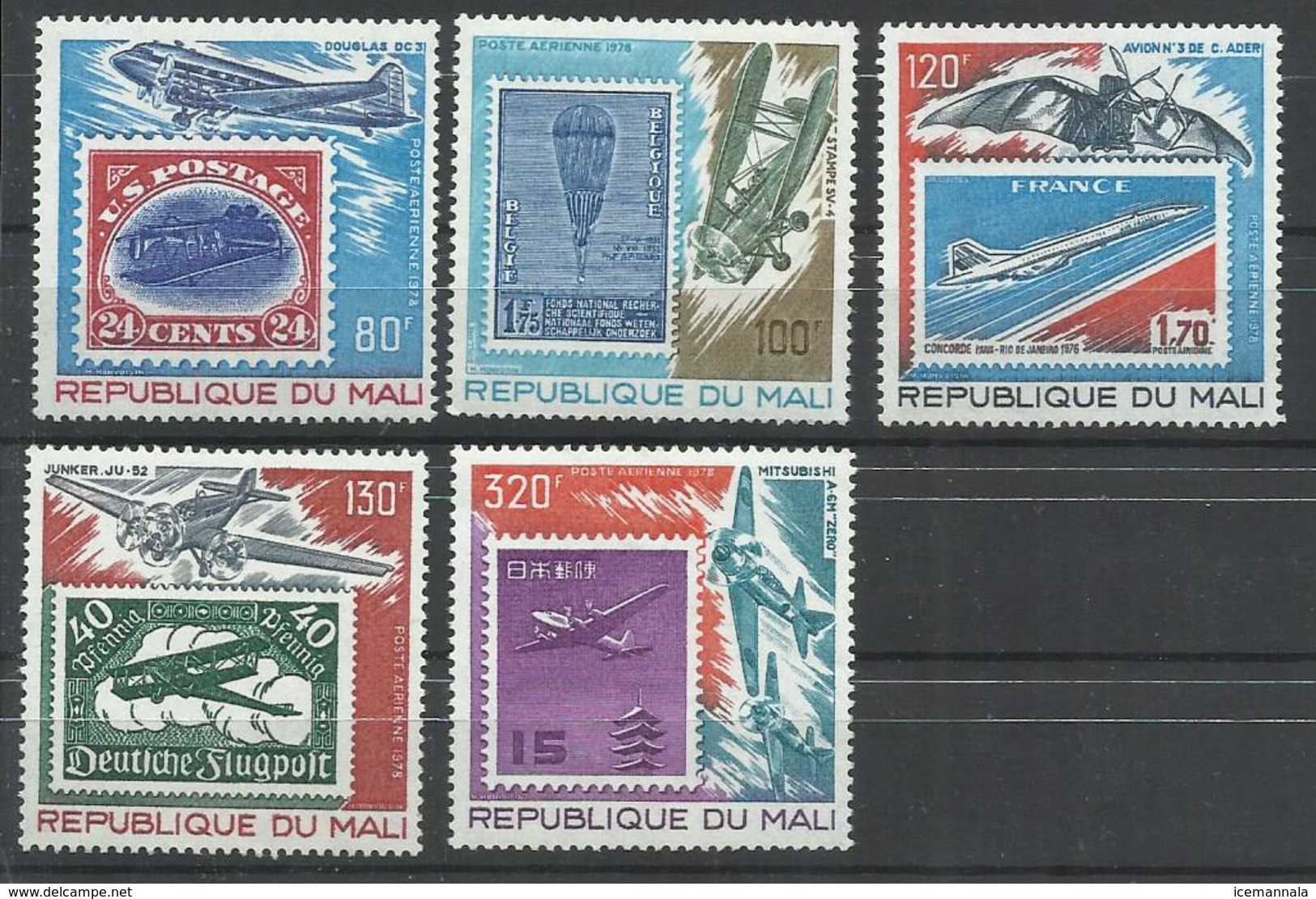 MALI  YVERT   341/45      MNH  ** - Malí (1959-...)