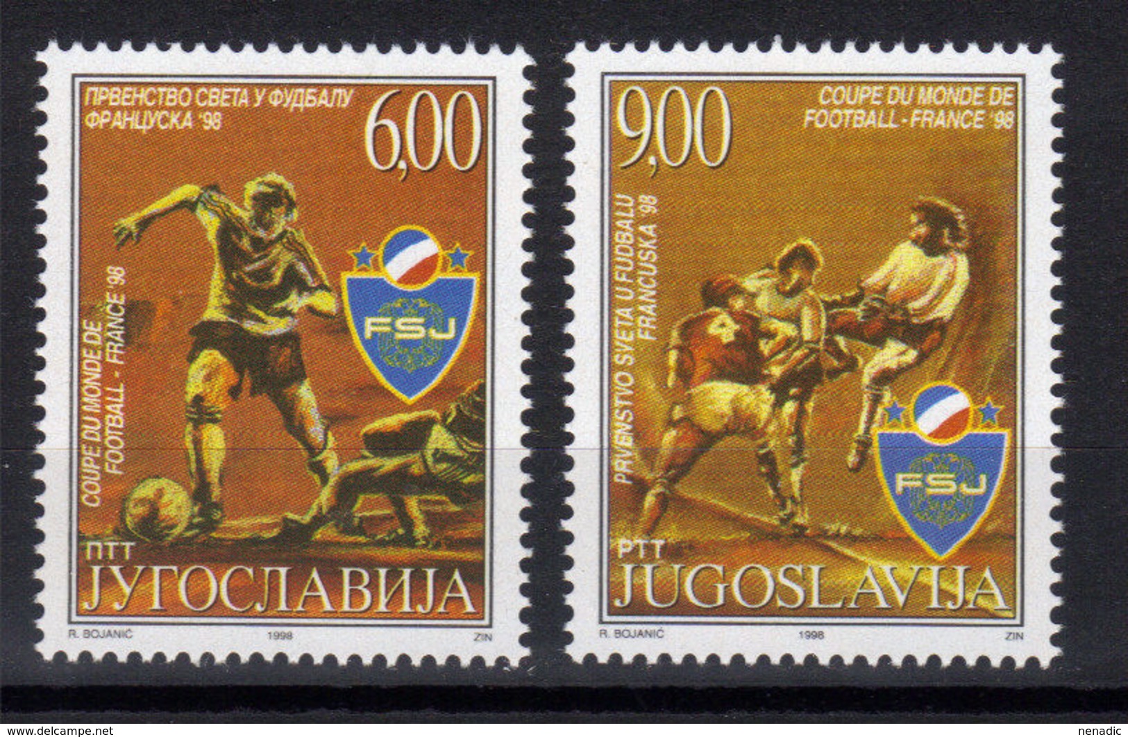 Yugoslavia,World Cup-France '98 1998.,MNH - Neufs