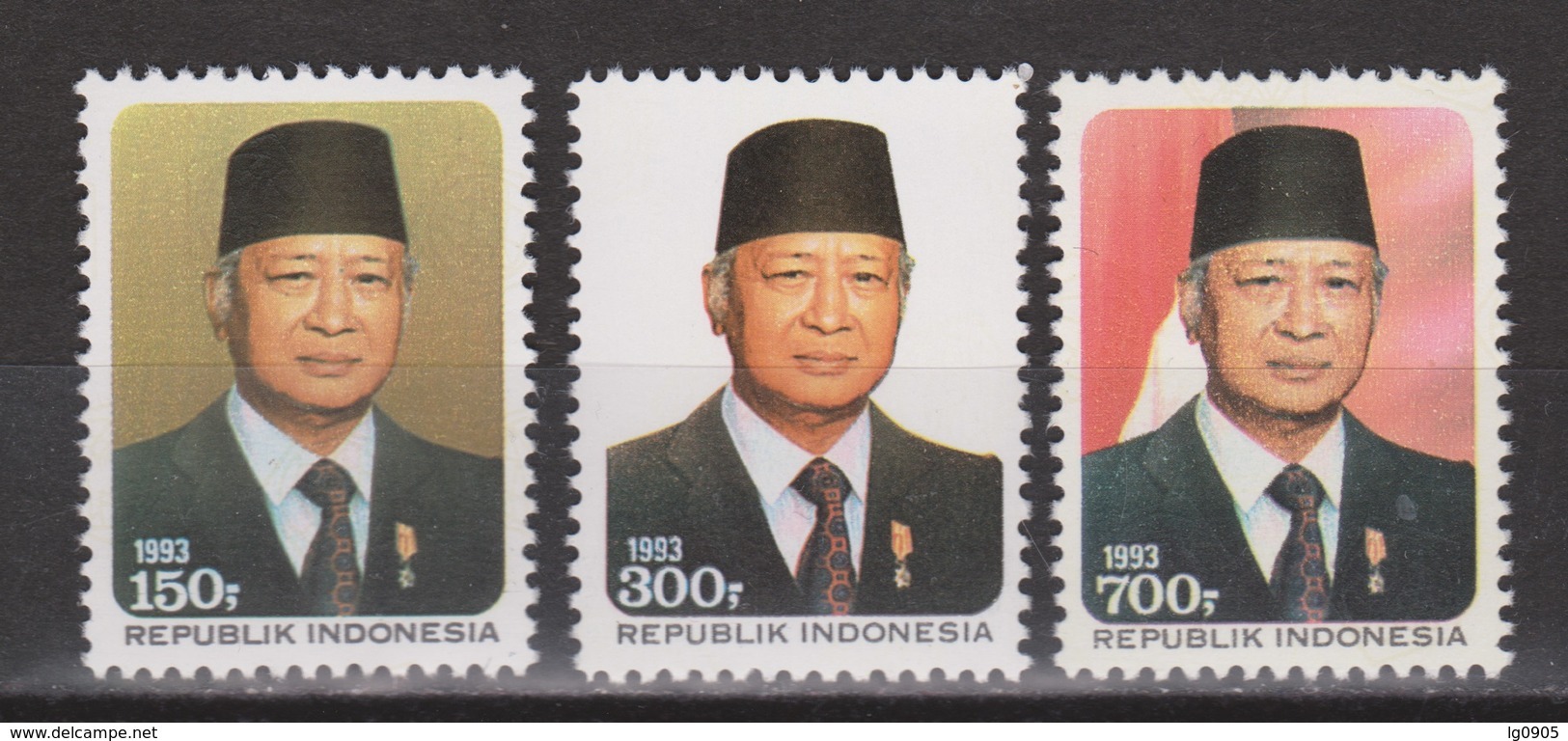 Indonesia Indonesie Nr.1550-1552 MNH ; President Soeharto 1993 NOW MANY STAMPS INDONESIA VERY CHEAP - Indonesië