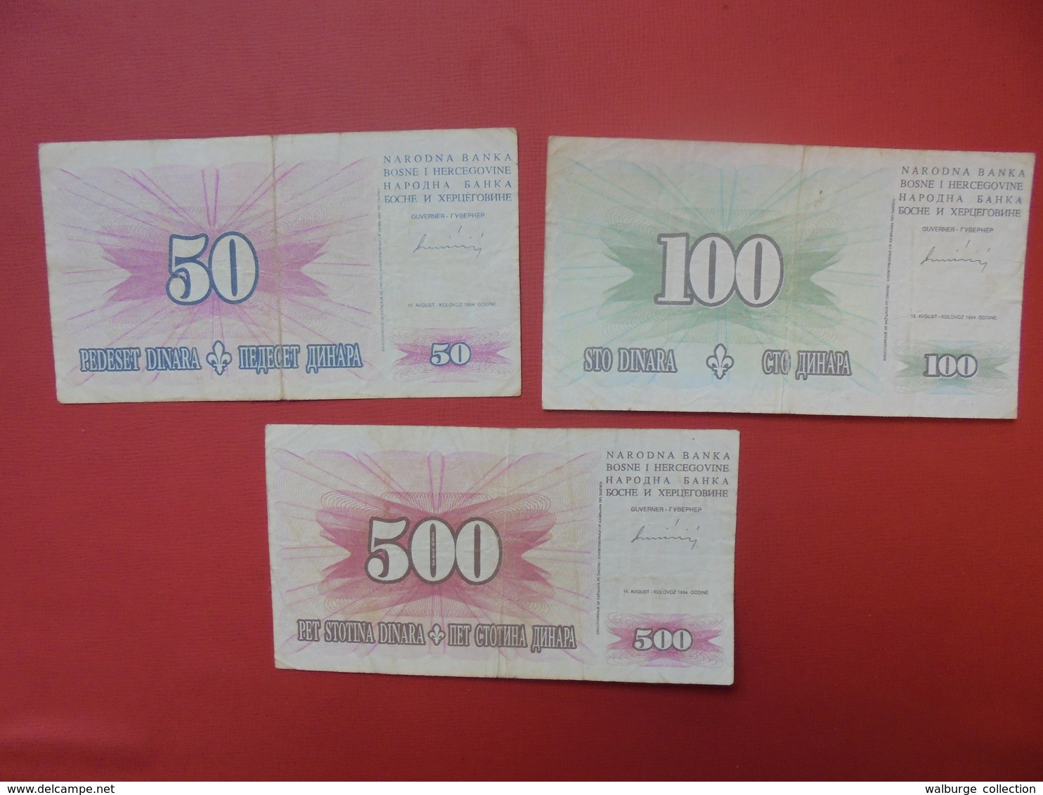 LOT 3 BILLETS "BOSNIE-HERZEGOVINE" NEUFS Ou CIRCULER - Lots & Kiloware - Banknotes