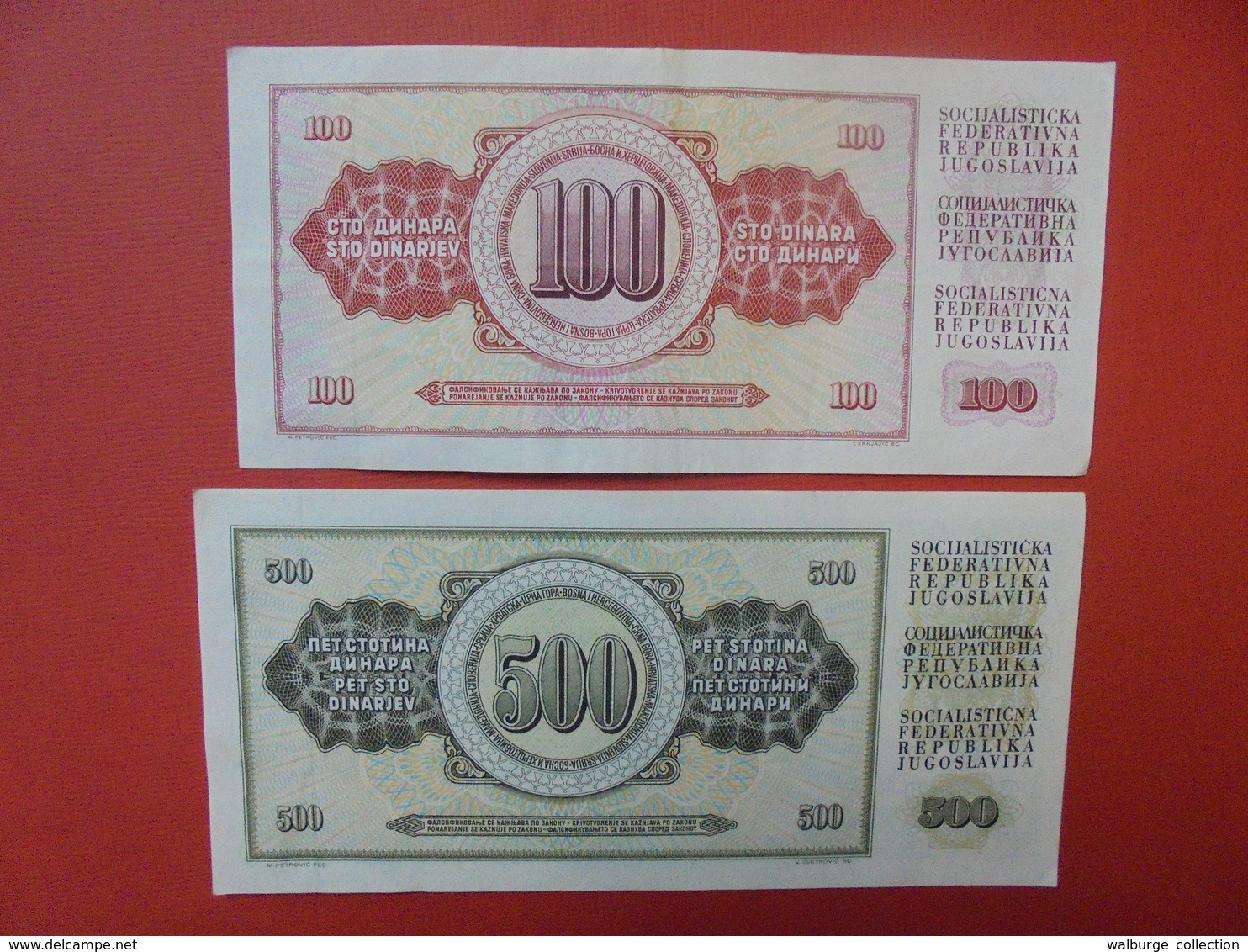 LOT 2 BILLETS "YOUGOSLAVIE" NEUFS Ou CIRCULER - Kiloware - Banknoten