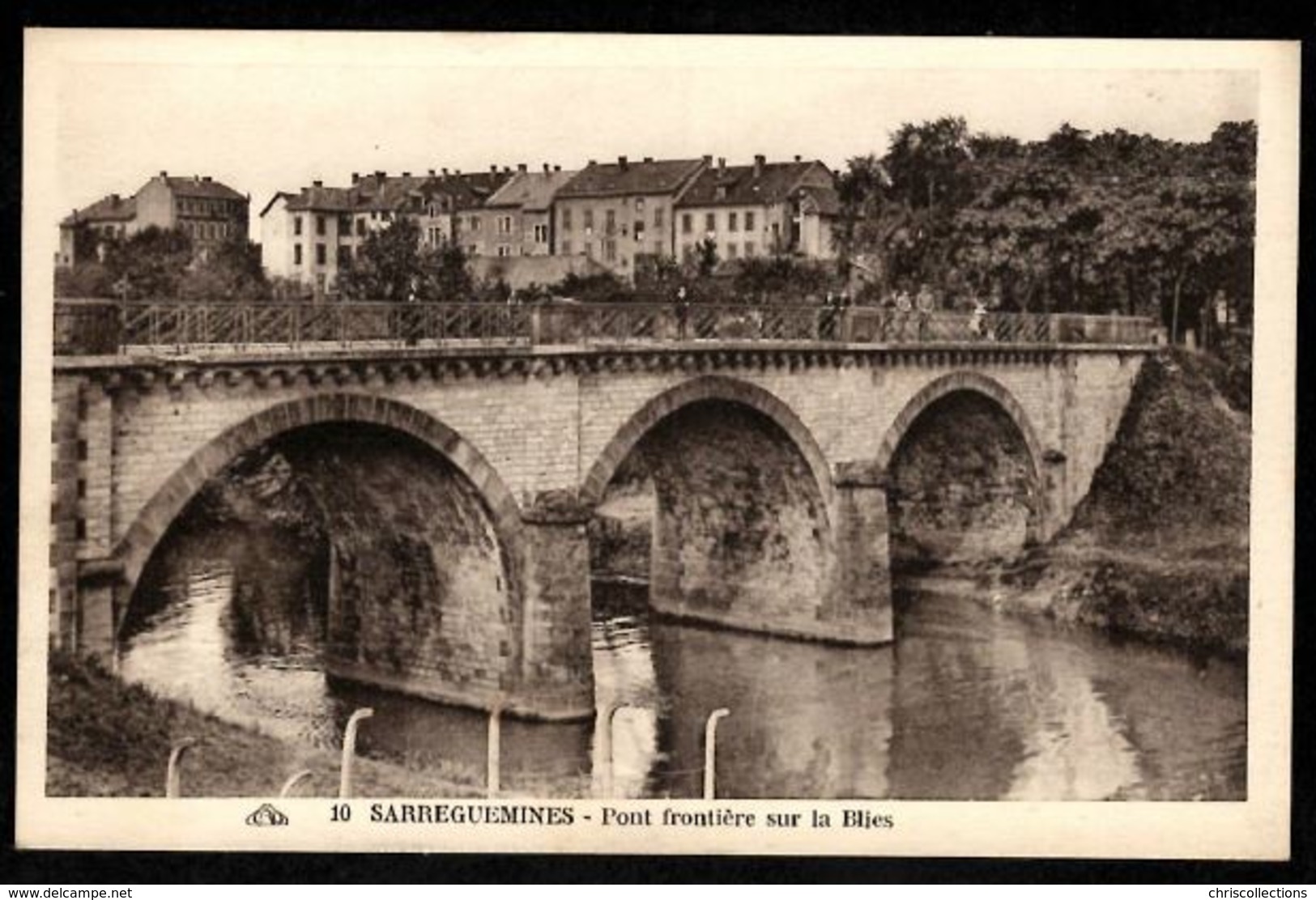 57 - SARREGUEMINES -  Pont Frontière Sur La Blies - Sarreguemines