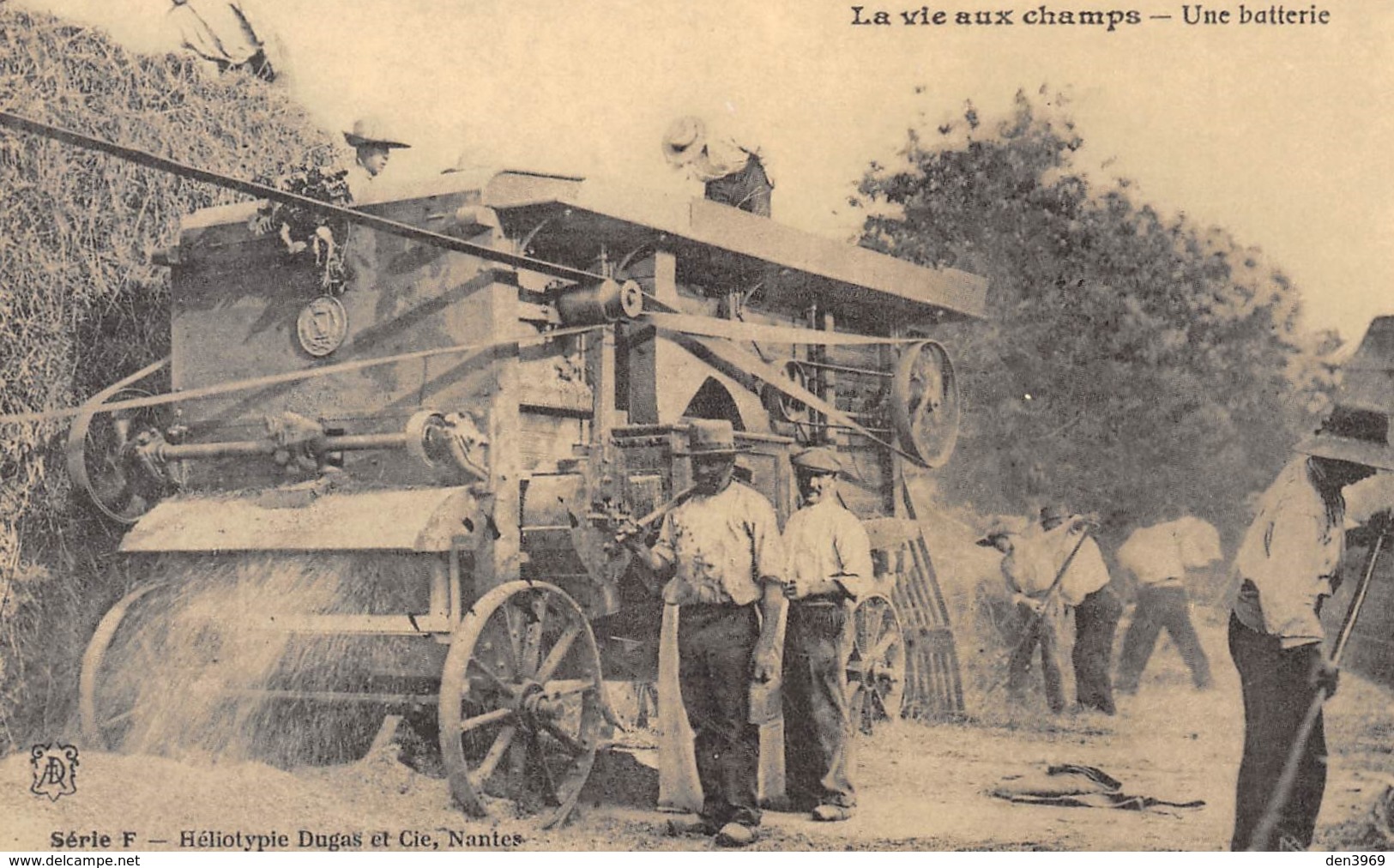 La Vie Aux Champs - Une Batterie - Batteuse - Héliotypie Dugas Nantes - Cecodi N'362 - Autres & Non Classés