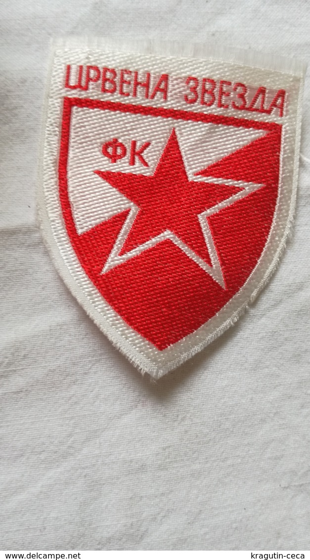 RED STAR CRVENA ZVEZDA EX YUGOSLAVIA SERBIA FOOTBALL CLUB PATCH SPORT EMBLEM Flicken YOUGOSLAVIA SERBIE EMBLÈME Insignia - Bekleidung, Souvenirs Und Sonstige