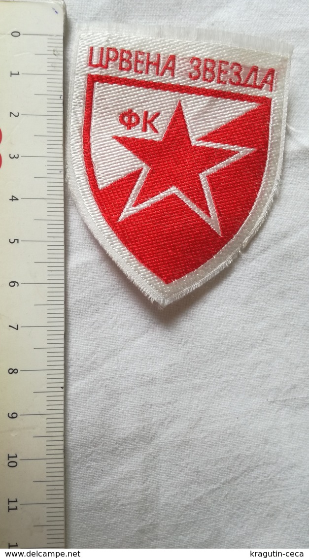 RED STAR CRVENA ZVEZDA EX YUGOSLAVIA SERBIA FOOTBALL CLUB PATCH SPORT EMBLEM Flicken YOUGOSLAVIA SERBIE EMBLÈME Insignia - Habillement, Souvenirs & Autres