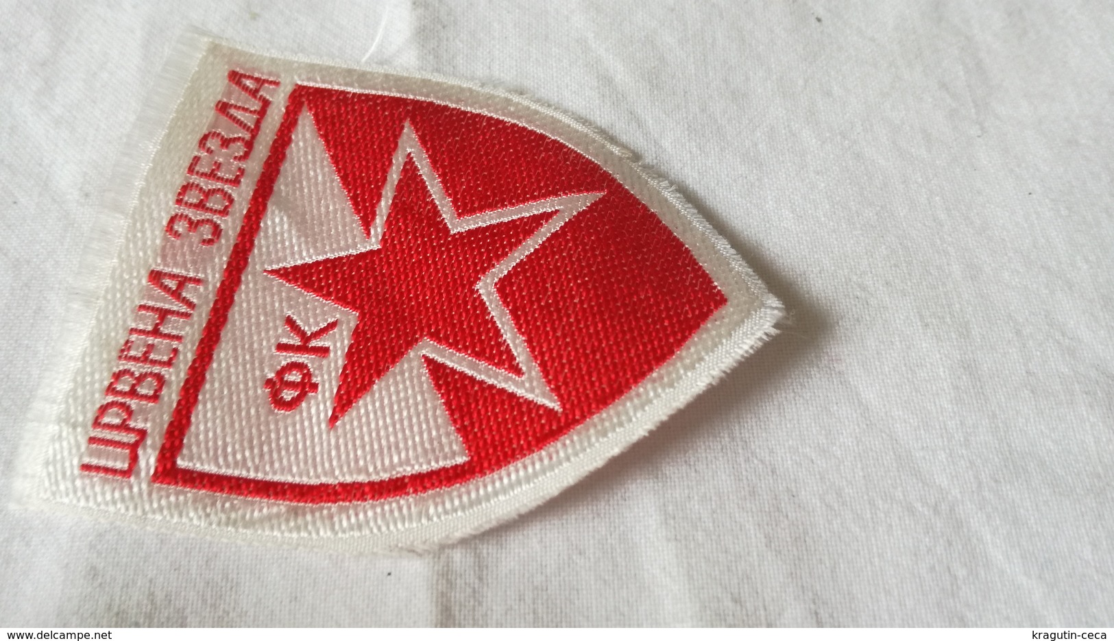 RED STAR CRVENA ZVEZDA EX YUGOSLAVIA SERBIA FOOTBALL CLUB PATCH SPORT EMBLEM Flicken YOUGOSLAVIA SERBIE EMBLÈME Insignia - Uniformes Recordatorios & Misc