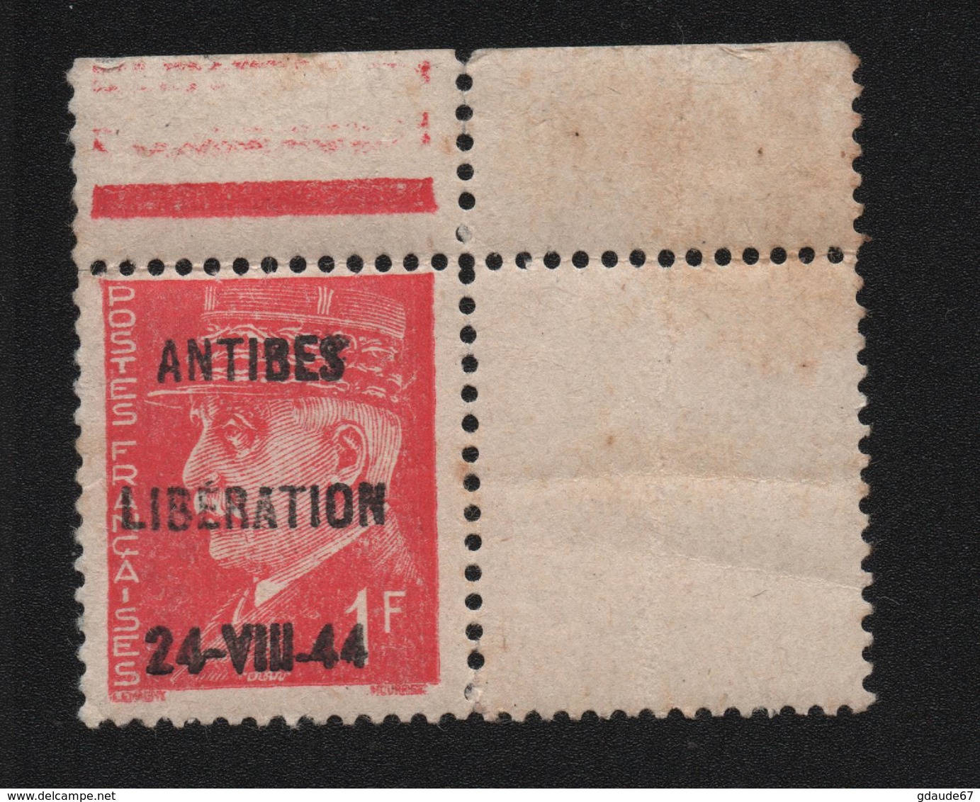 ANTIBES LIBERATION PETAIN 1F ** / MNH - Libération