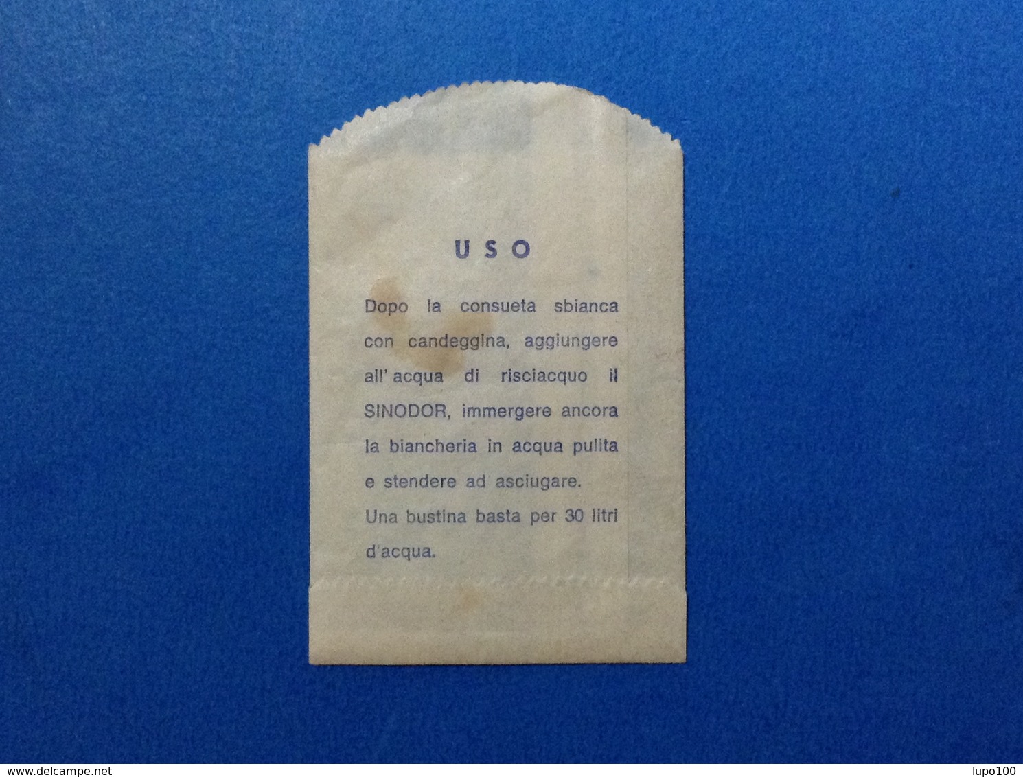 PUBBLICITÀ BUSTINA PUBBLICITARIA DISINFETTANTE SINODOR BIANCHERIA CANDEGGINA - Altri & Non Classificati