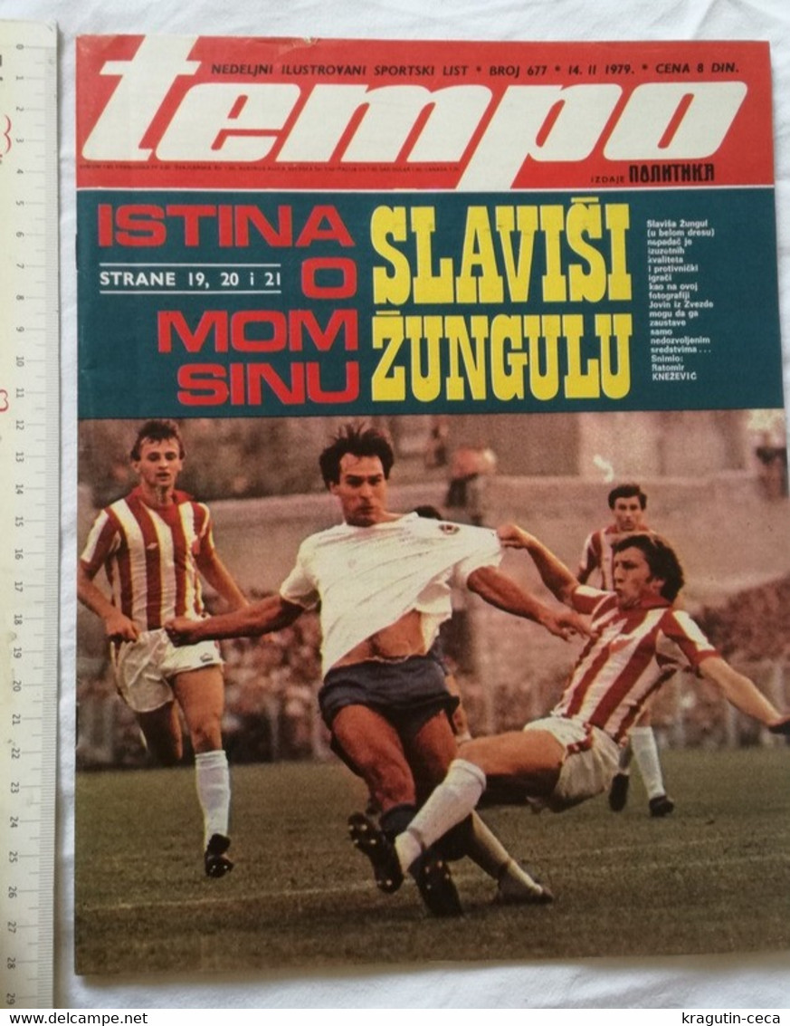 1979 TEMPO YUGOSLAVIA SERBIA SPORT FOOTBALL MAGAZINE NEWSPAPERS BASKETBALL CHAMPIONSHIPS ZUNGULA DINAMO WILSON DZONI POS - Deportes