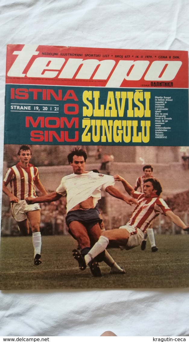 1979 TEMPO YUGOSLAVIA SERBIA SPORT FOOTBALL MAGAZINE NEWSPAPERS BASKETBALL CHAMPIONSHIPS ZUNGULA DINAMO WILSON DZONI POS - Sports