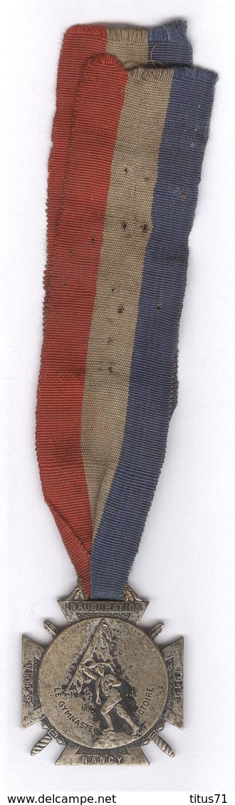 Médaille Nancy 8 Juin 1919 - Le Gymnaste De La Victoire - 41ème Fête Fédérale De Gymnastique - Autres & Non Classés