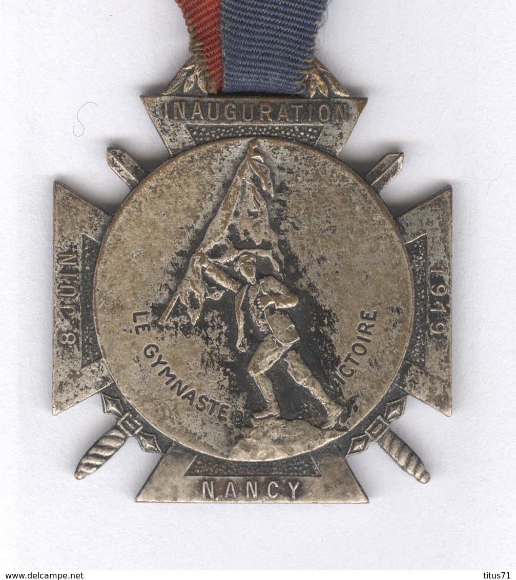 Médaille Nancy 8 Juin 1919 - Le Gymnaste De La Victoire - 41ème Fête Fédérale De Gymnastique - Autres & Non Classés