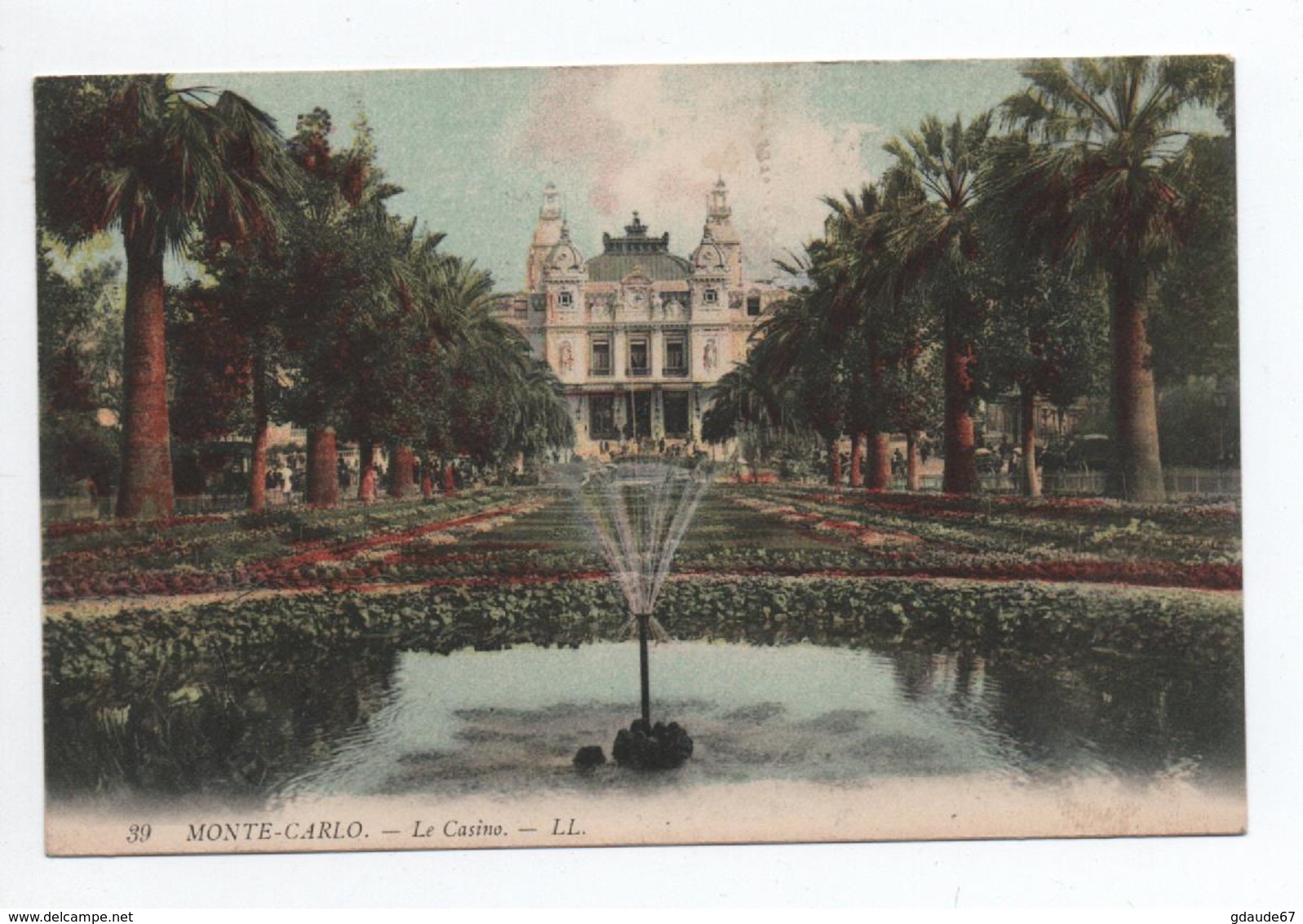 1909 - CP De MONTE CARLO (MONACO) Avec BANDE X5 1c - Lettres & Documents