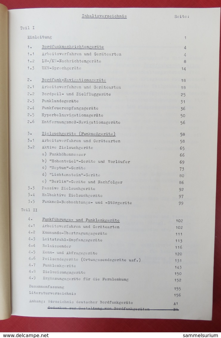 Bordfunk-Geräte Der Deutschen Luftwaffe 1939 - 1945 - Militär & Polizei