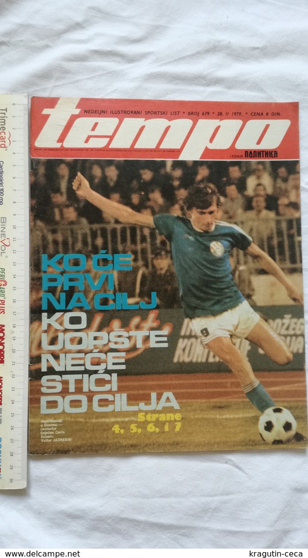 1979 TEMPO YUGOSLAVIA SERBIA SPORT FOOTBALL MAGAZINE NEWSPAPERS Pele Athletics HANDBALL UEFA LEAGUE - Autres & Non Classés