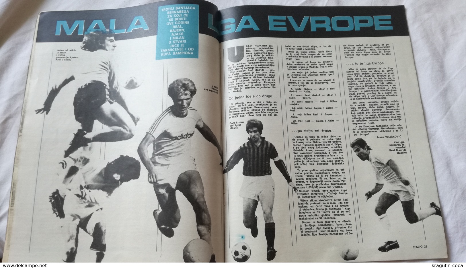 1979 TEMPO YUGOSLAVIA SERBIA SPORT FOOTBALL MAGAZINE NEWSPAPERS Pele Athletics HANDBALL UEFA LEAGUE - Otros & Sin Clasificación