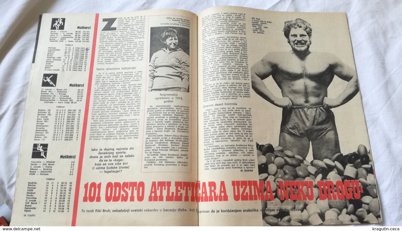 1979 TEMPO YUGOSLAVIA SERBIA SPORT FOOTBALL MAGAZINE NEWSPAPERS Pele athletics HANDBALL UEFA LEAGUE