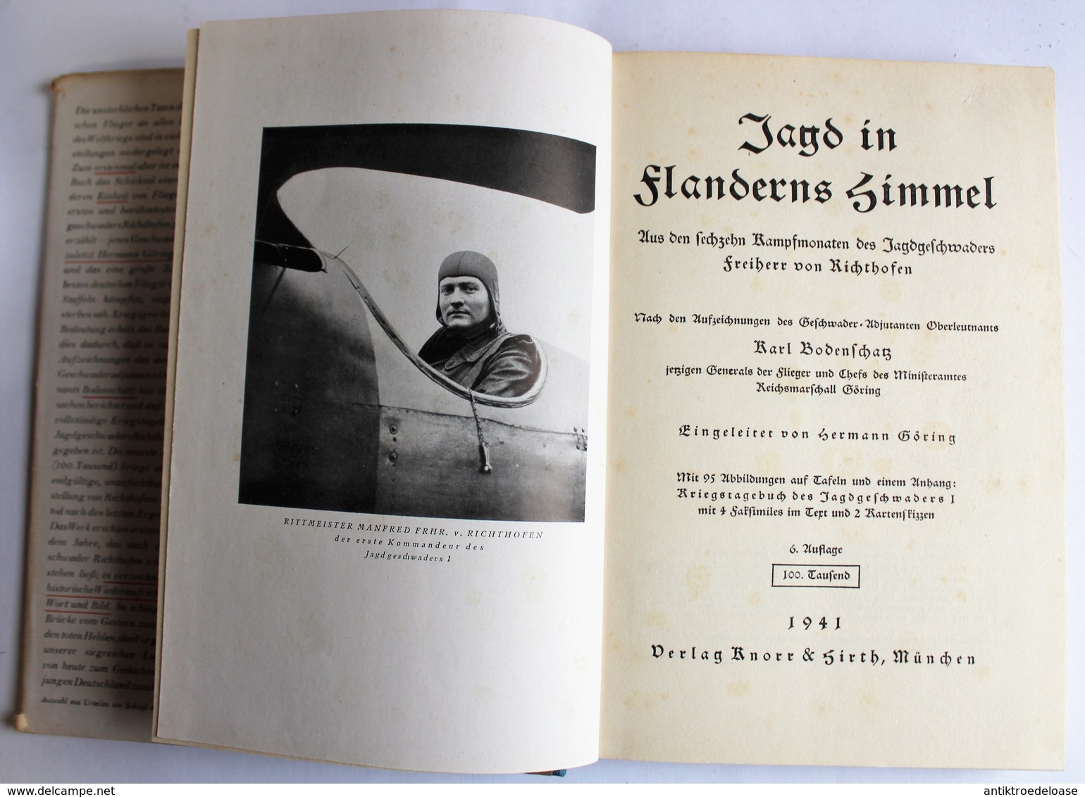 Jagd In Flanderns Himmel : Aus Den 16 Kampfmonaten Des Jagdgeschwaders Frh. V. Richthofen, 1935 - Duits