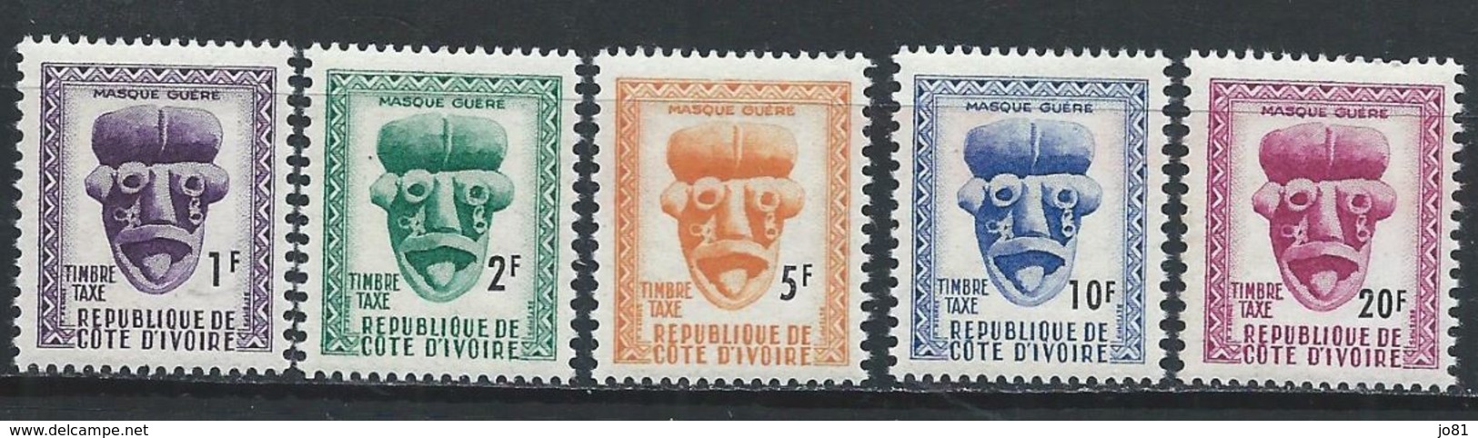 Côte D'Ivoire YT Taxe 19-23 XX / MNH - Ivory Coast (1960-...)
