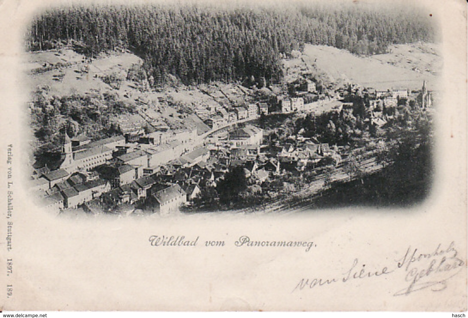 2637128Wildbad Vom Panoramaweg 1897 (Links Unter - Oben Kleine Falten) - Other & Unclassified