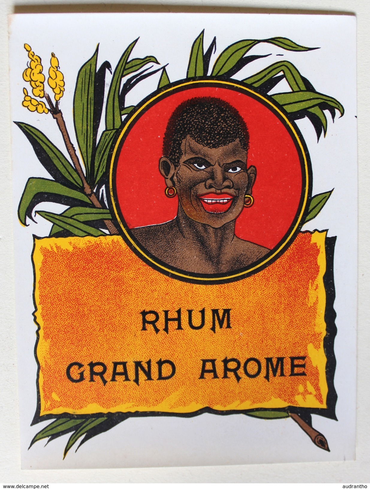 Belle étiquette Ancienne RHUM Grand Arôme - Rhum