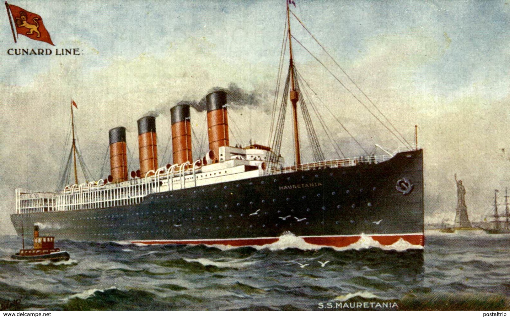 Cunard White Star SS "Mauretania" - Steamers