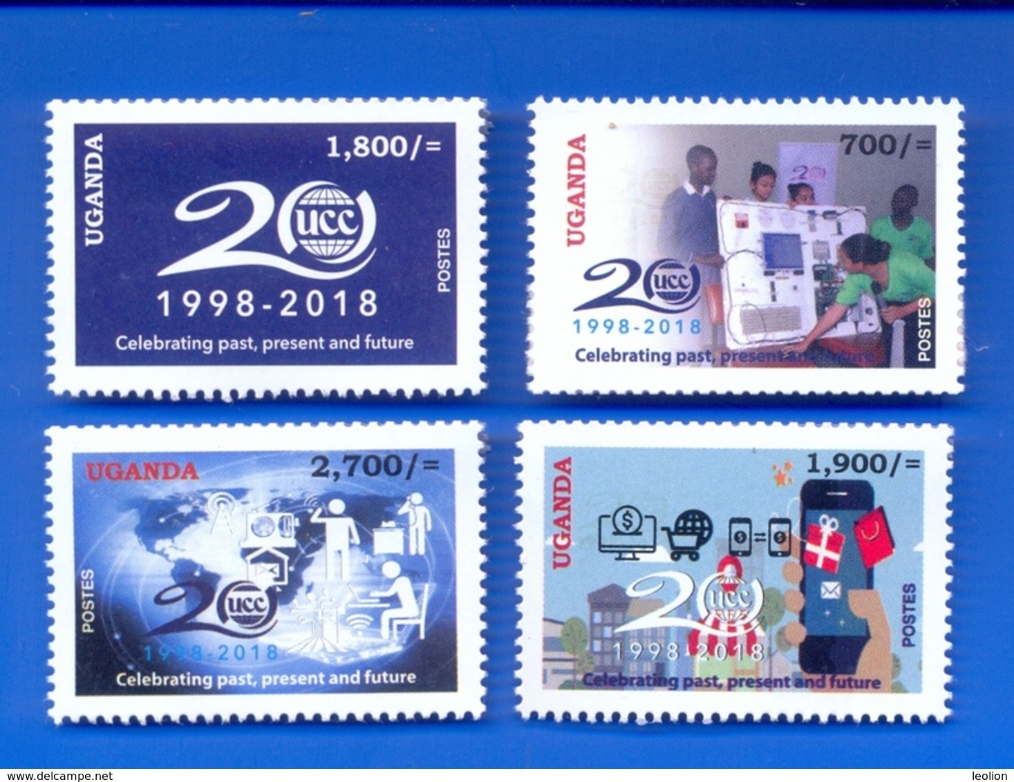 UGANDA 2019 New Stamps Issue 20 Years UCC Uganda Communication Commission 1998 - 2018  OUGANDA - Uganda (1962-...)
