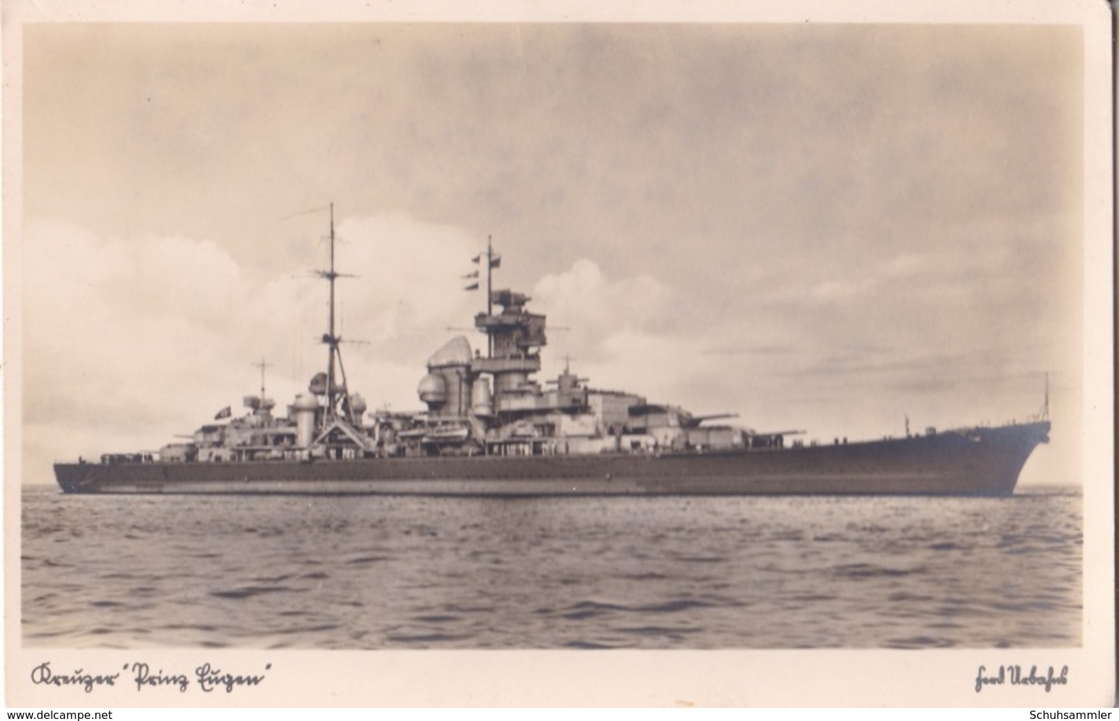 Alte Ansichtskarte Kreuzer "Prinz Eugen" 1 - Weltkrieg 1914-18
