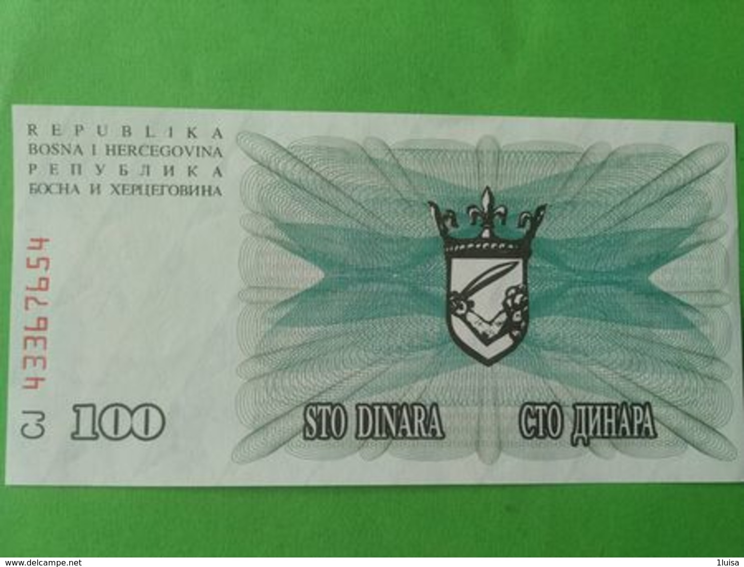 100 Dinara - Bosnia Y Herzegovina