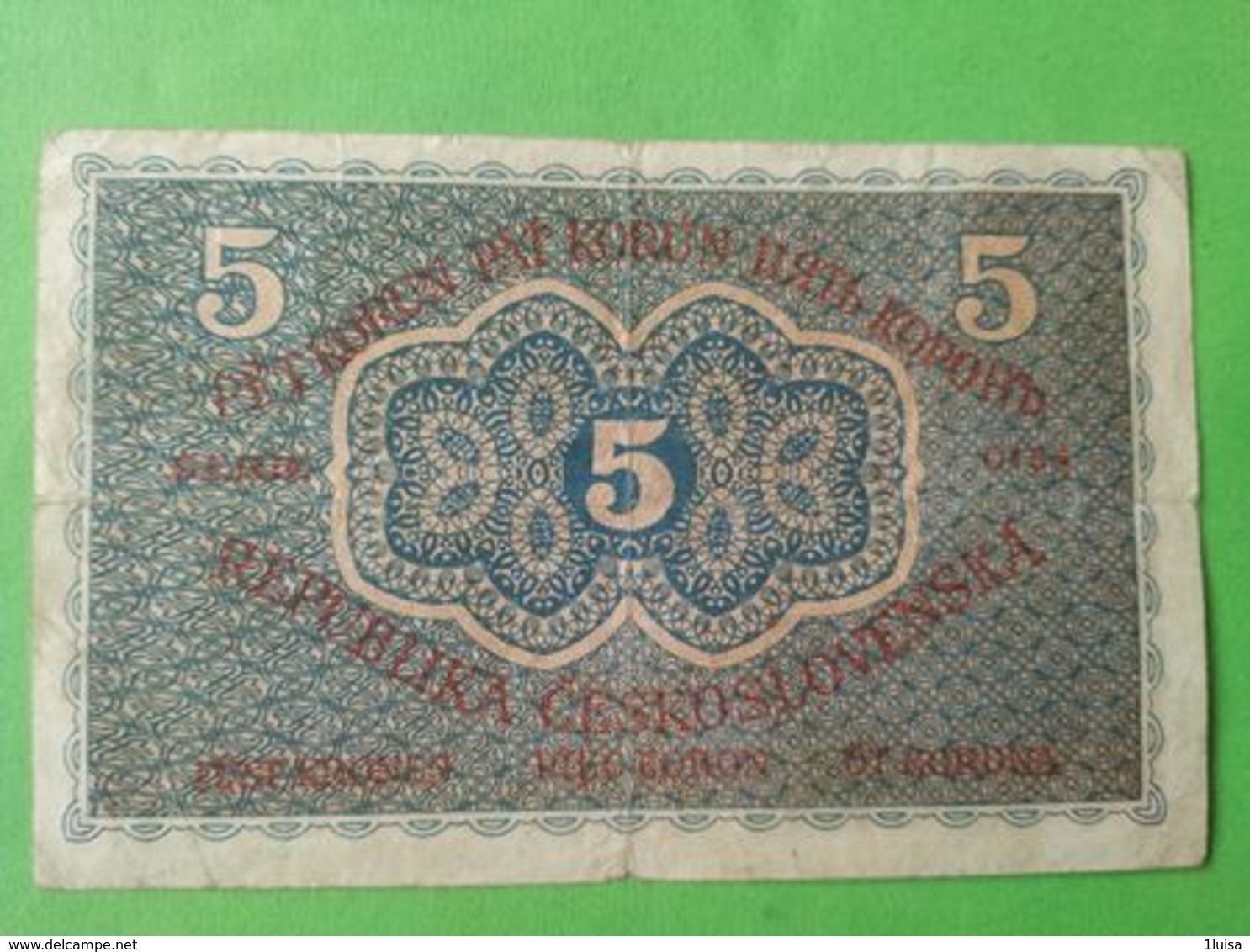 5 Korun 1919 - Czechoslovakia