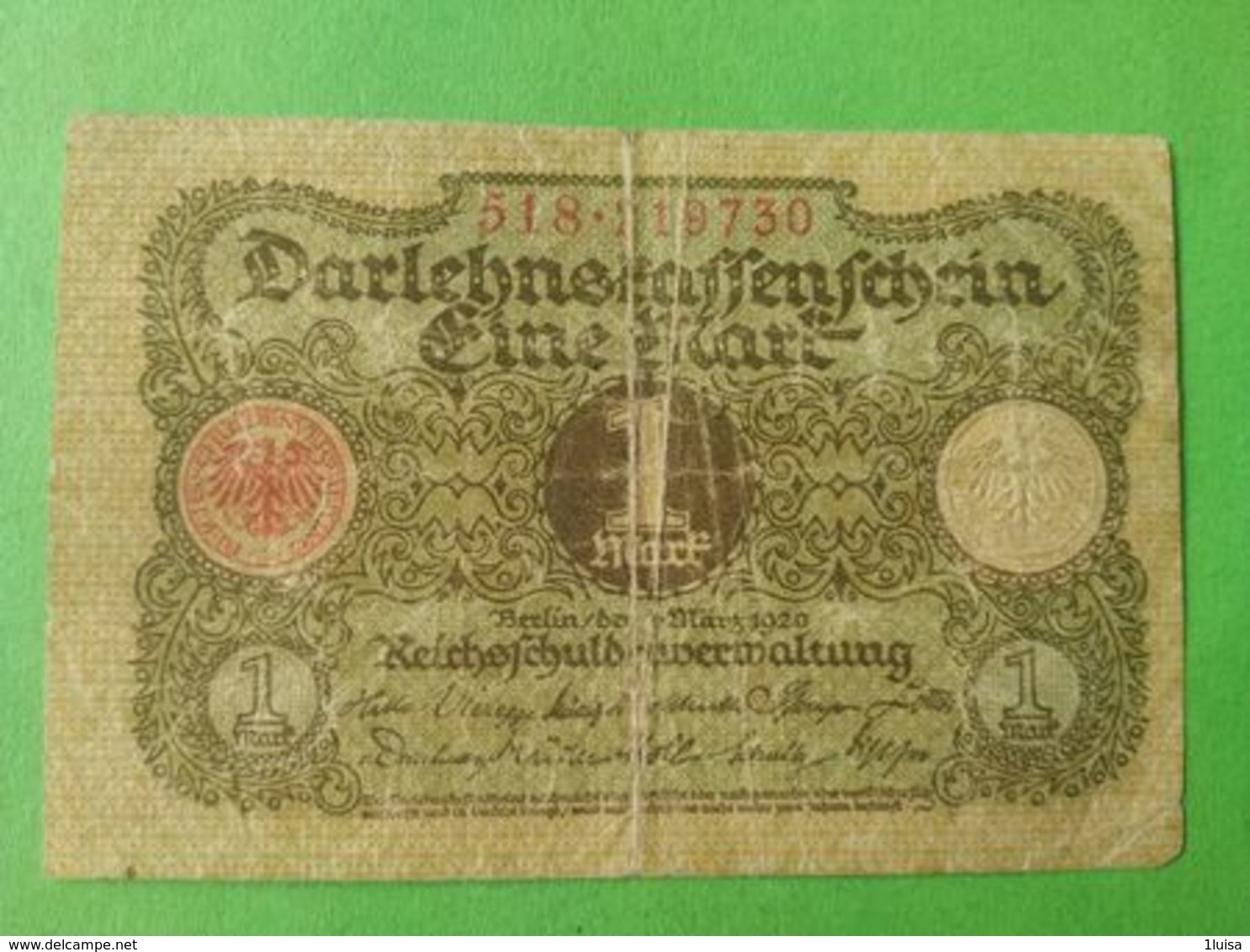 GERMANIA 1 Mark 1920 - 1 Mark