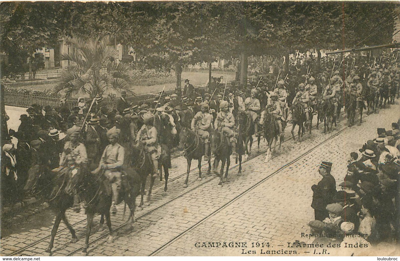 CAMPAGNE 1914 LES ARMEES DES INDES LES  LANCIERS - Guerre 1914-18