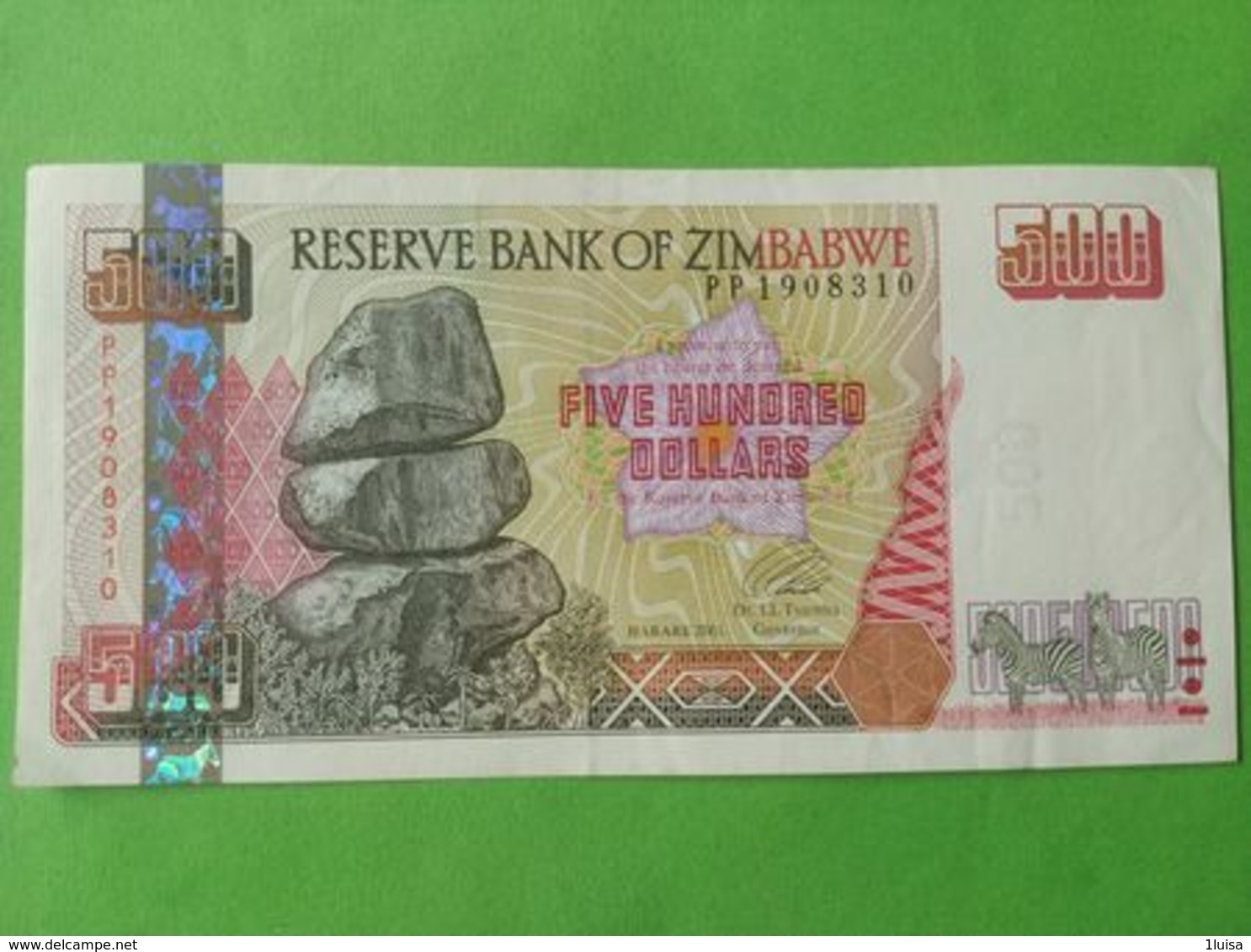 500 Dollars 2001 - Zimbabwe