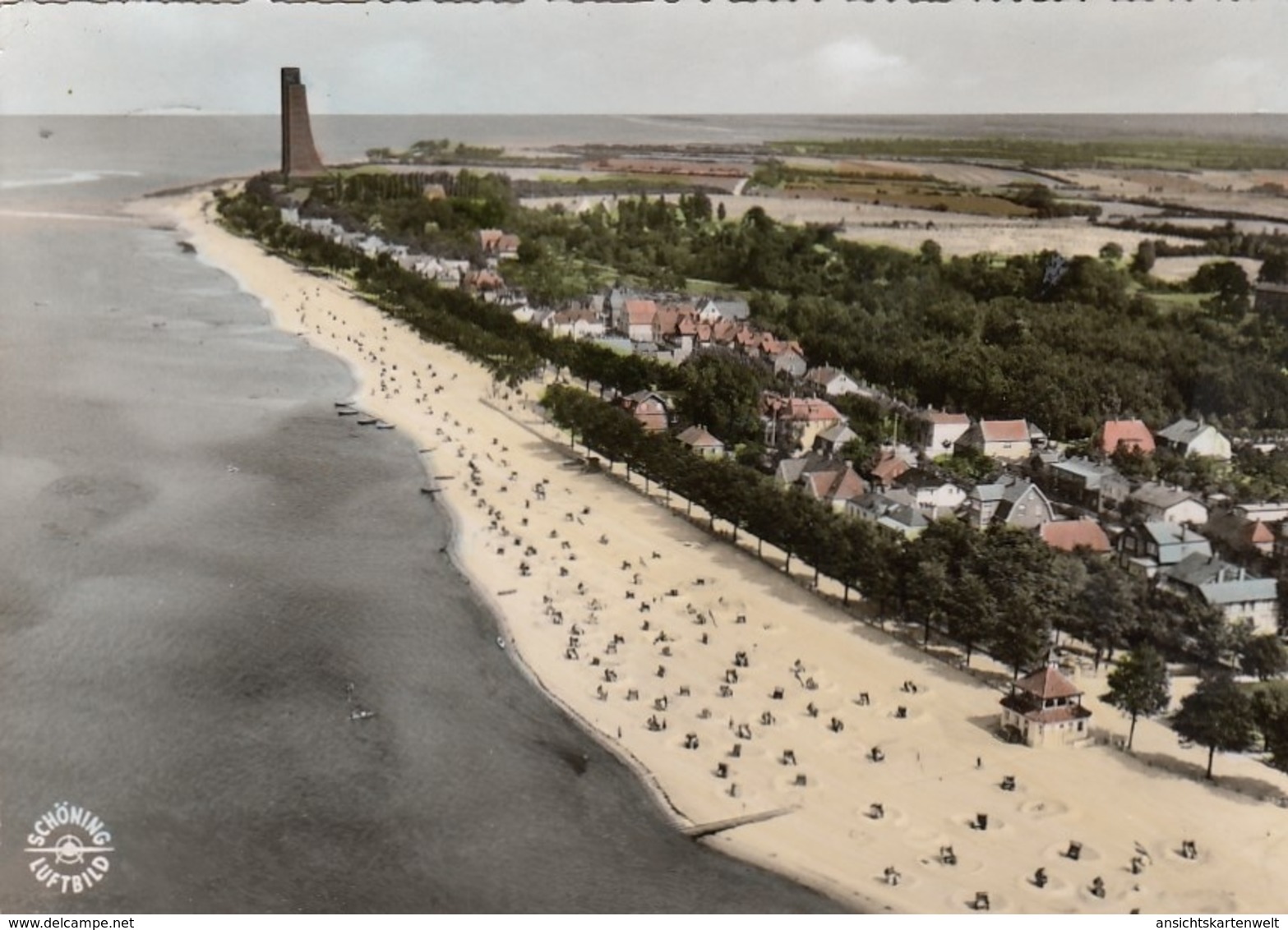 Ostseebad Laboe, Mit Marine-Ehrenmal Gl1958 #F7537 - Sonstige & Ohne Zuordnung