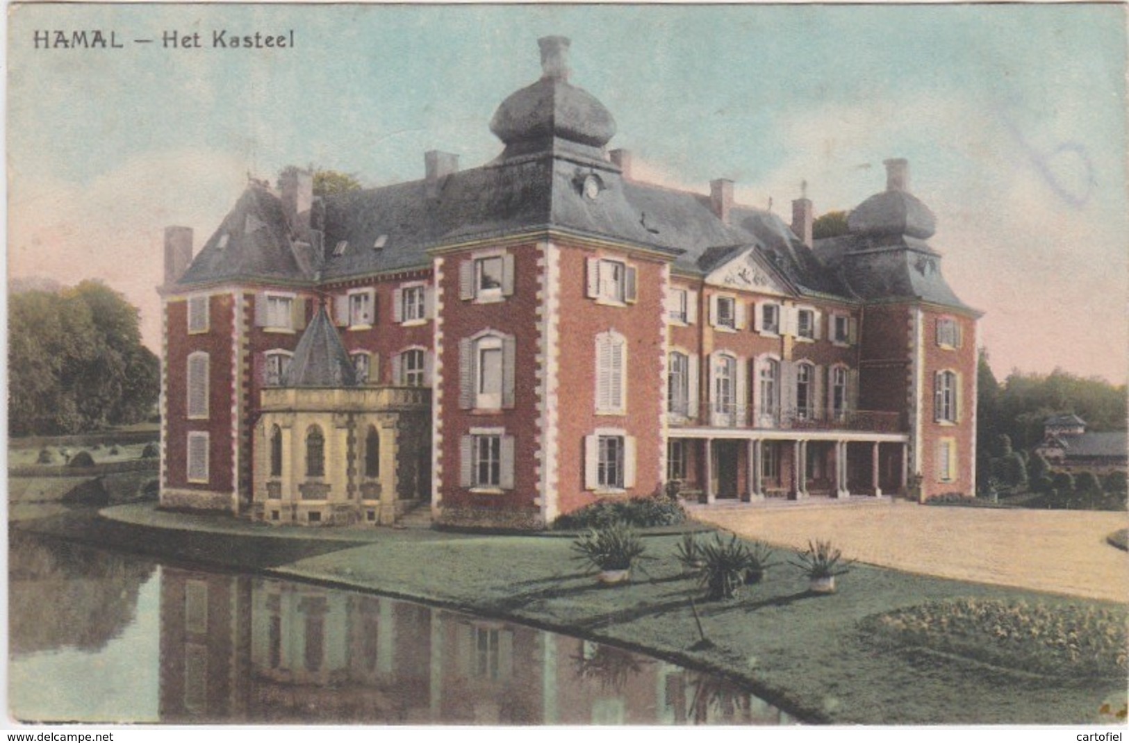 TONGEREN-RUTTEN-HAMAL-KASTEEL-CHATEAU-INGEKLEURDE KAART-UITGAVE-DESSERS-VERSTUURD ZIE DE 2 SCANS ! ! ! - Tongeren