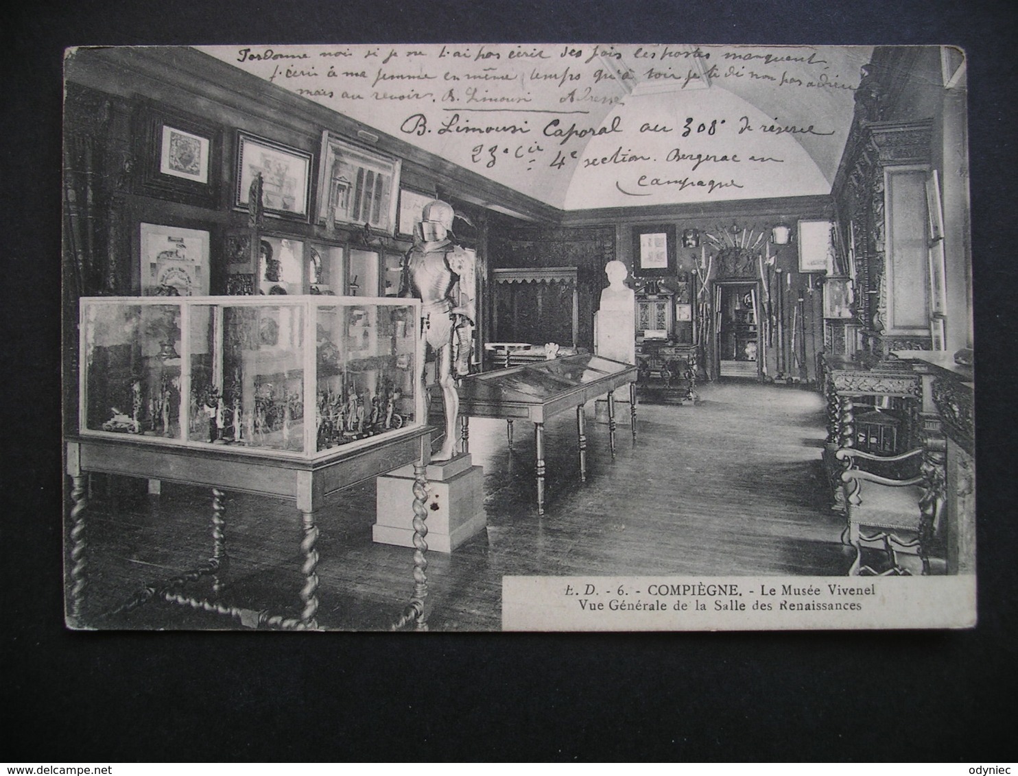 Compiegne.-Le Musee Vivenel Vue Generale De La Salle Des Renaissances 1914 - Picardie