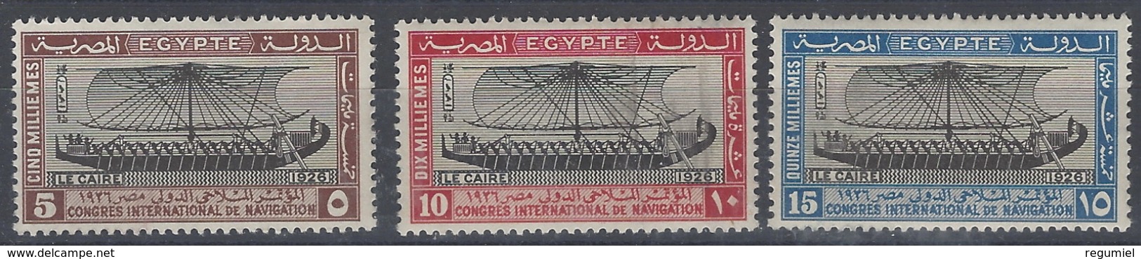 Egipto 0108/110 * Charnela. 1926 - Nuovi