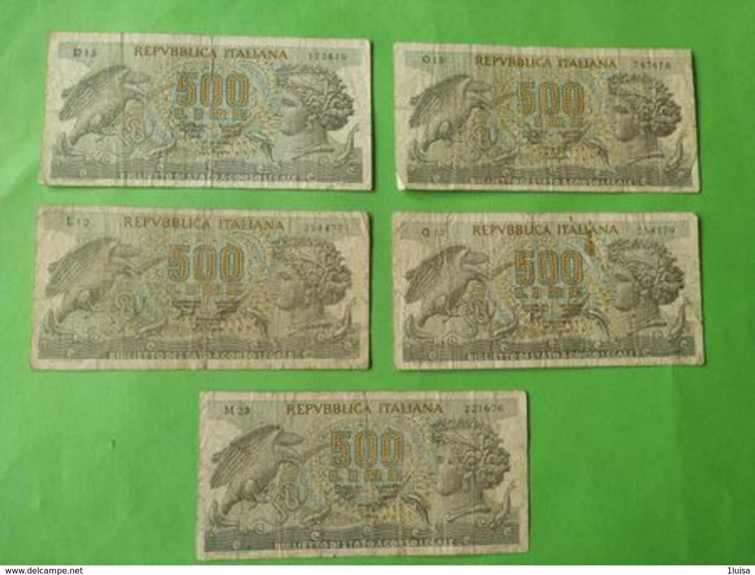 500 Lire 1966 5 Pezzi - 500 Lire
