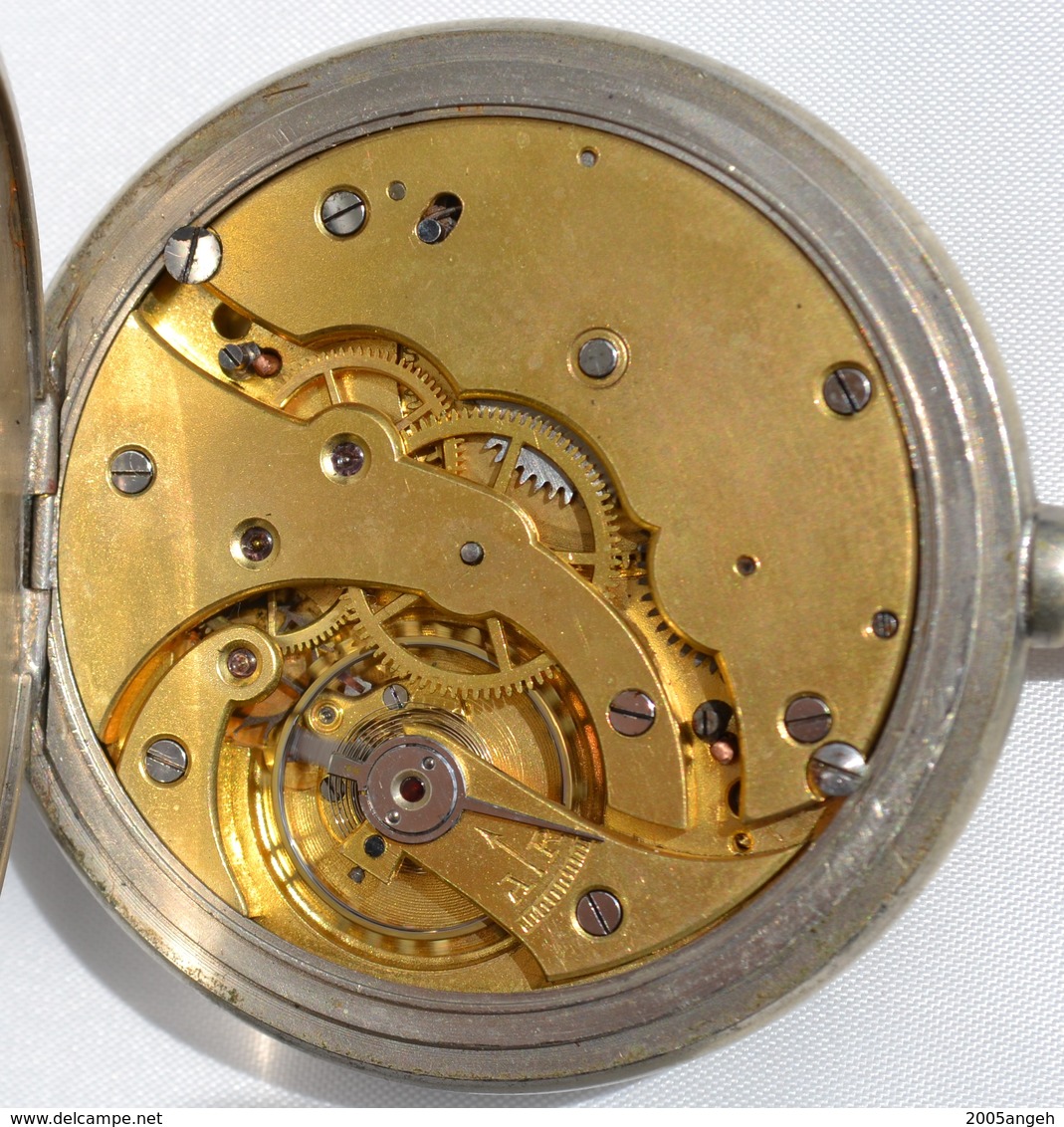 Montre à Gousset Chronomètre Gabriel Gay Grenoble. Diamètre 52 Mm, Petite Usure Générale, Légère Rayure Dans Le Boitier - Montres Gousset