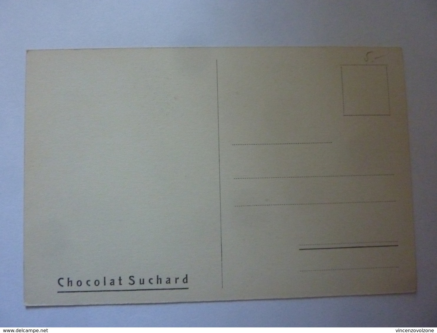 Cartolina Pubblicitaria "CACAO SUCHARD - CHOCOLATE SUCHARD" - Altri & Non Classificati