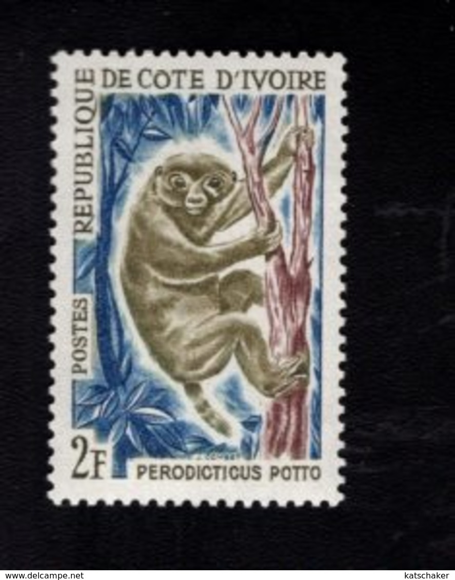 729018062 IVORY COAST POSTFRIS MINT NEVER HINGED POSTFRISCH EINWANDFREI  SCOTT 202 POTTO ANIMALS - Côte D'Ivoire (1960-...)
