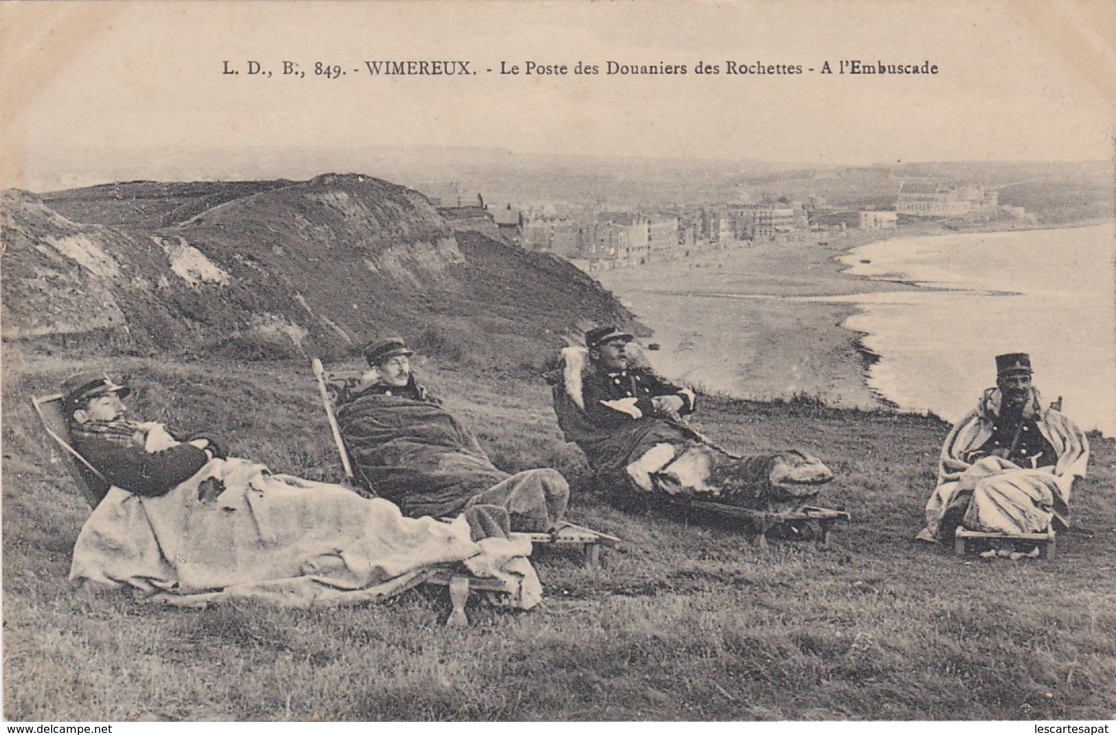 WIMEREUX - POSTE DES DOUANIERS DES ROCHETTES- A L' EMBUSCADE - (lot Pat 58) - Andere & Zonder Classificatie