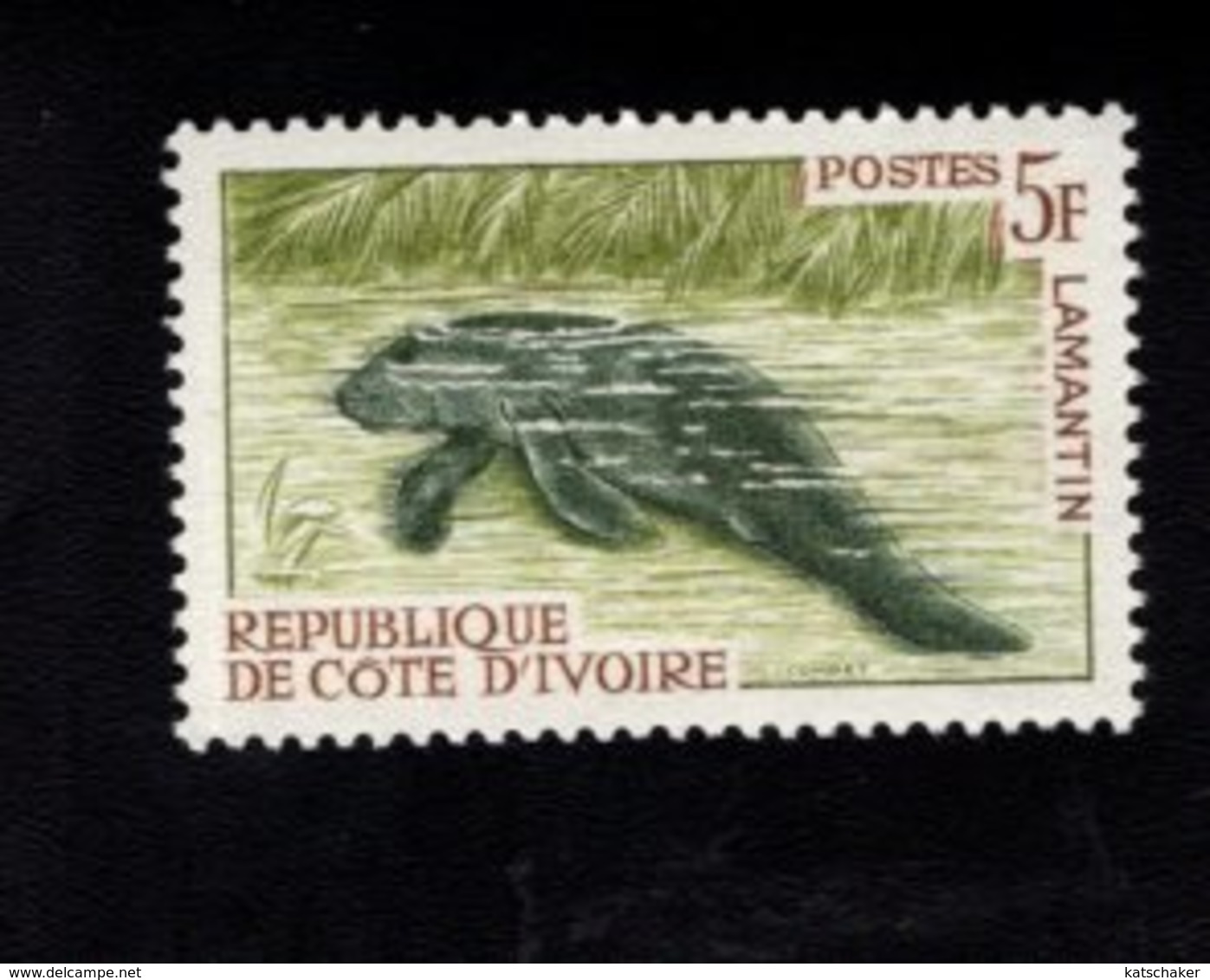 729019070 IVORY COAST POSTFRIS MINT NEVER HINGED POSTFRISCH EINWANDFREI  SCOTT 204 ANIMALS WATER CHEVOTAIN - Costa D'Avorio (1960-...)