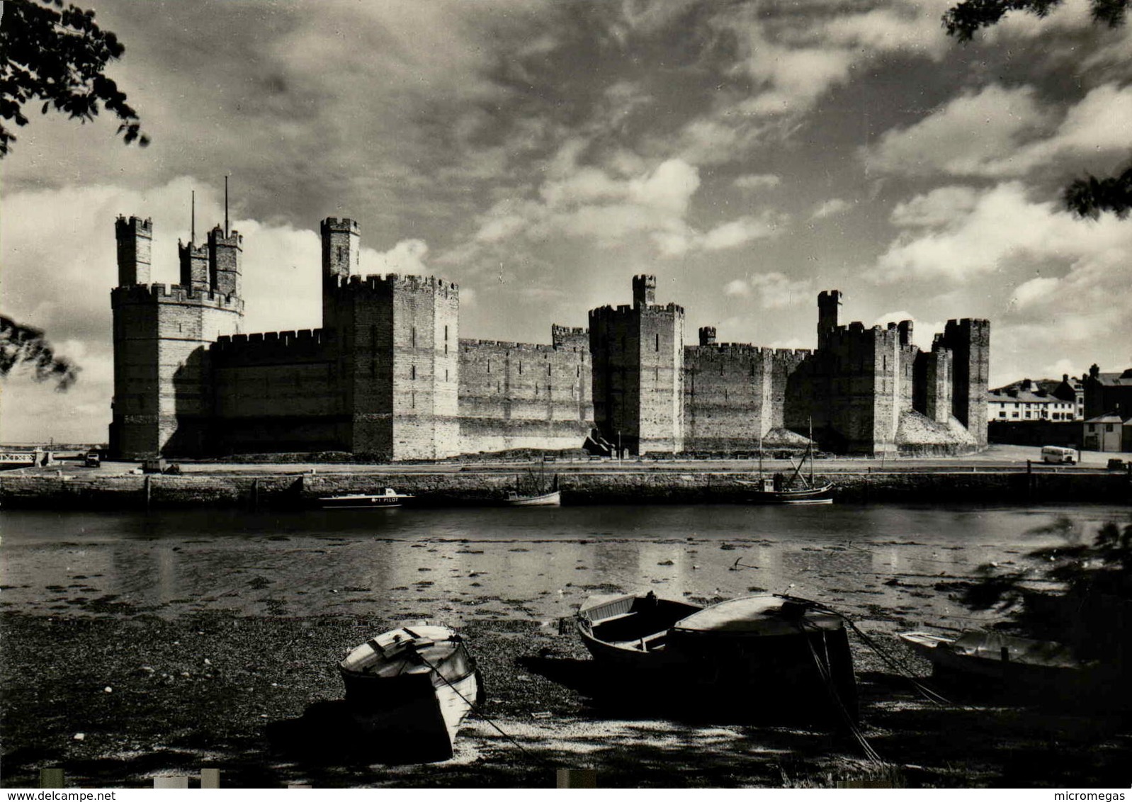 Caernarvon Castle, Caernarvonshire - View From South - Caernarvonshire