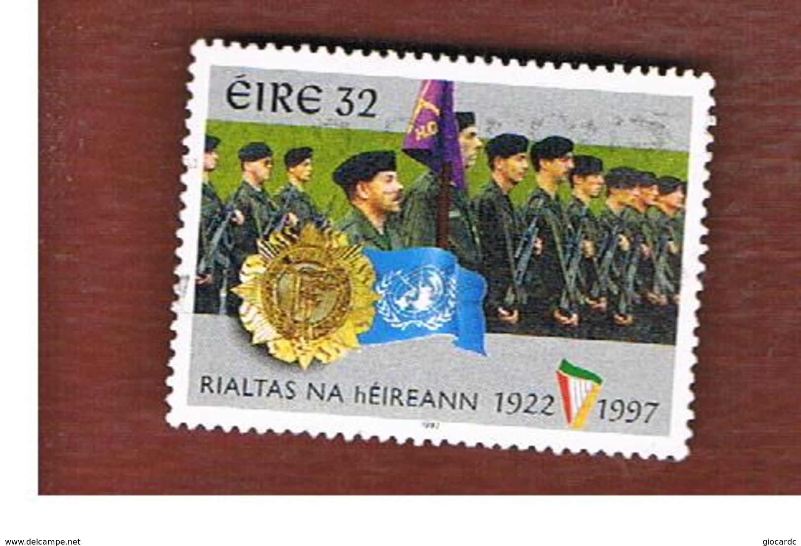 IRLANDA (IRELAND) - SG 1106  - 1997  75^ ANNIVERSARY OF IRIST FREE STATE: TROUPS  - USED - Usati