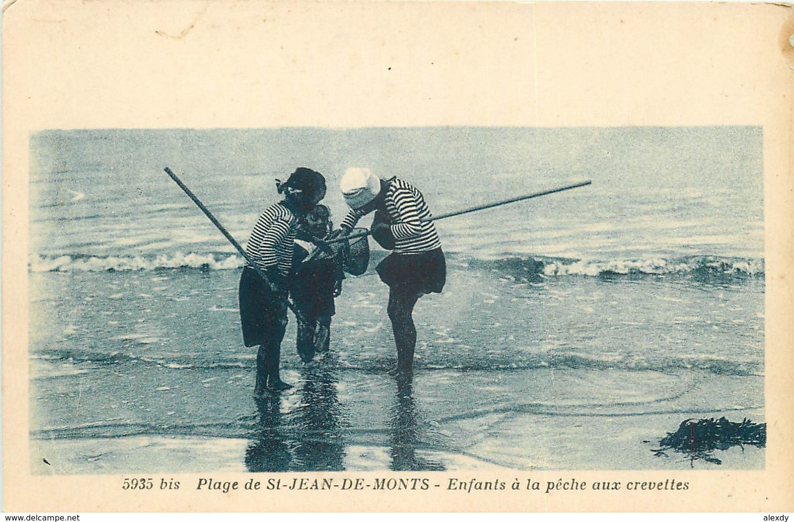 85 SAINT-JEAN-DE-MONTS. Enfants à La Pêche Aux Crevettes - Saint Jean De Monts