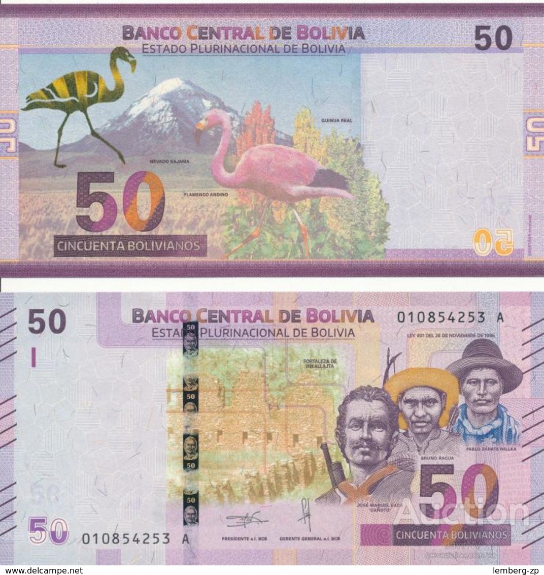 Bolivia - 50 Bolivianos 2018 UNC Lemberg-Zp - Bolivia