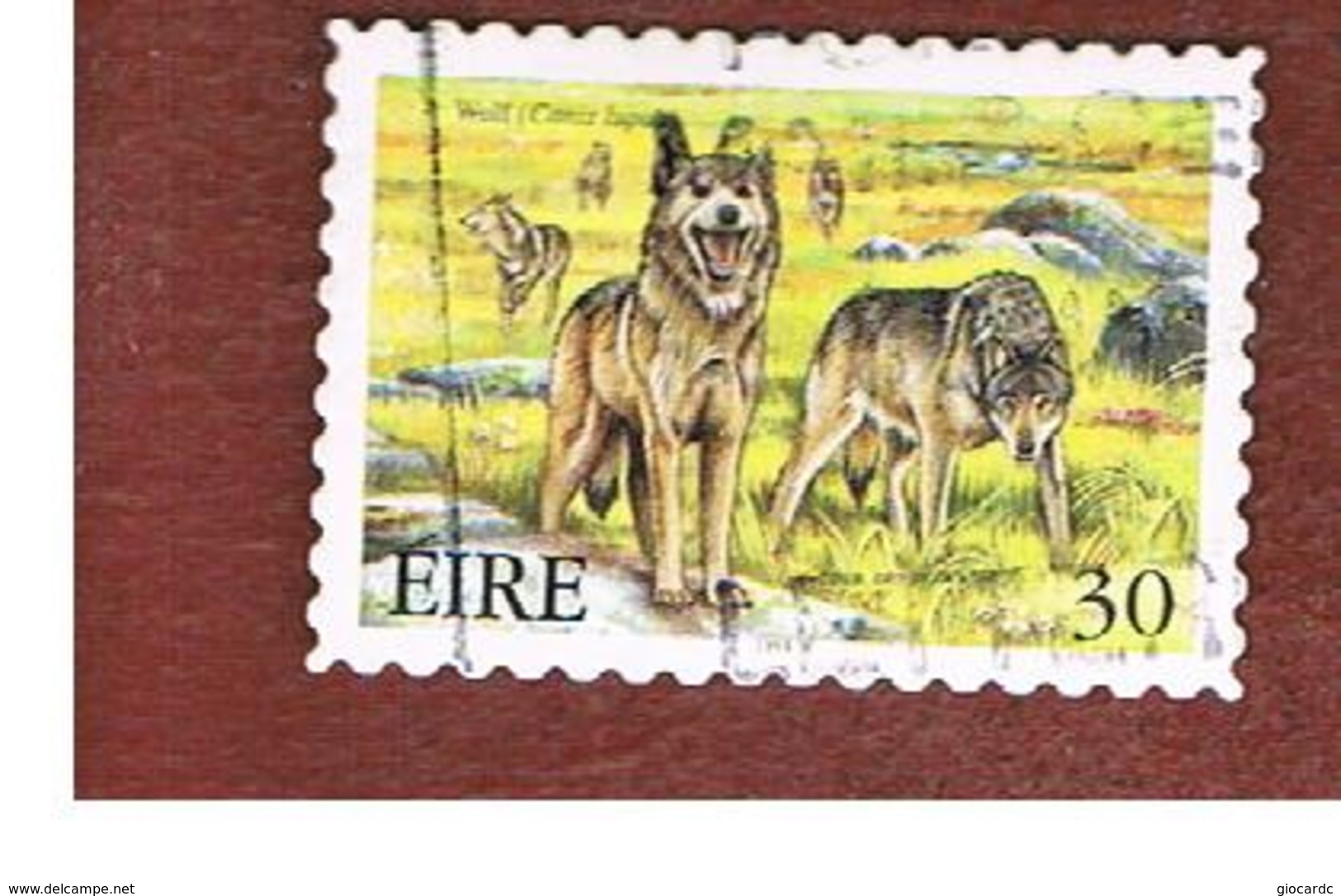 IRLANDA (IRELAND) - SG 1277  - 1999  EXTINT IRISH ANIMALS: WOLVES  - USED - Usati