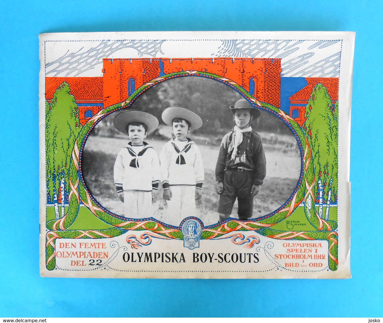 OLYMPIC BOY SCOUTS On OLYMPIC GAMES 1912 STOCKHOLM - Orig. Vintage Programme Issued 1912.y * Scouting Scout Scoutisme - Scouting